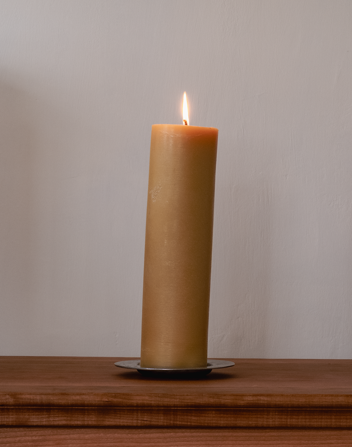 Foot Tall Beeswax Candle