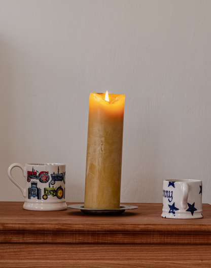 Foot Tall Beeswax Candle