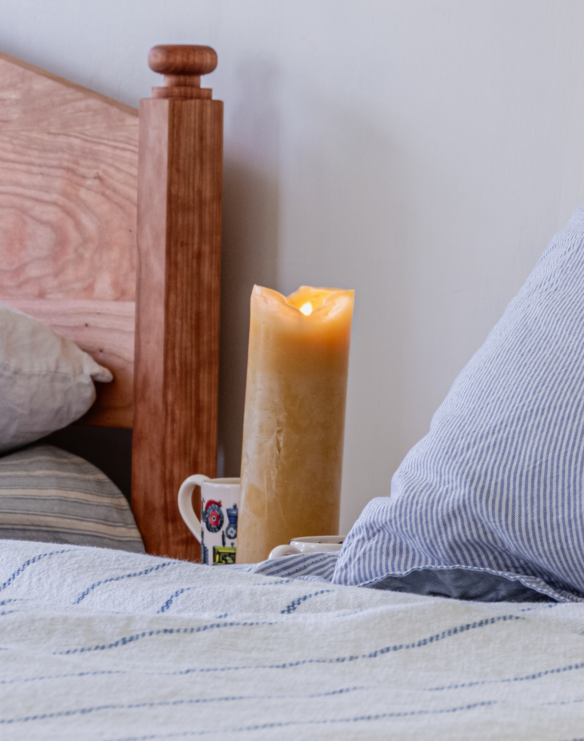 Foot Tall Beeswax Candle