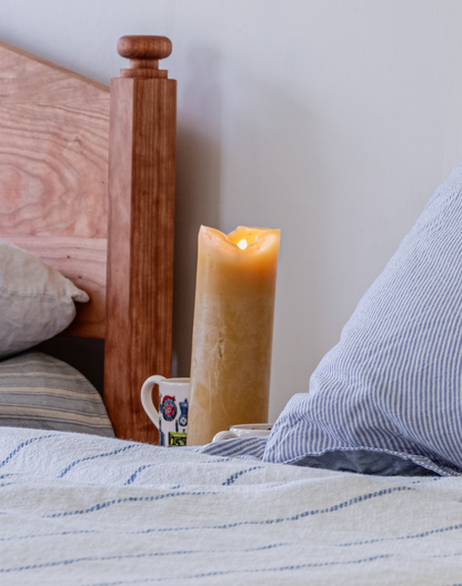 Foot Tall Beeswax Candle