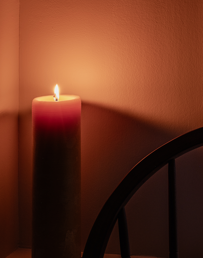 Foot Tall Beeswax Candle