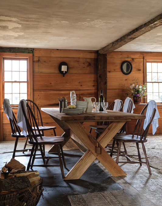 Chestnut Sawbuck Table