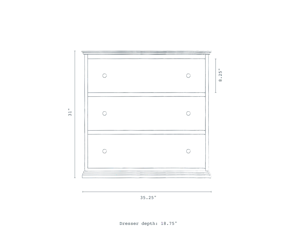 Three Drawer